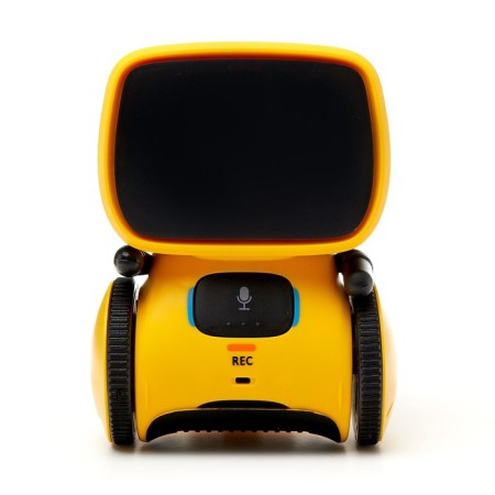 Interactive “cute robot” robot, light and sound effects, Russian voice acting, yellow color-1