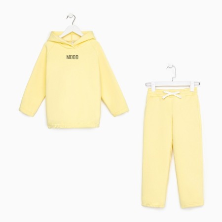 Kids (hoodies, trousers) minku: Basic Line Kids, Oversize, yellow color, height 164-10