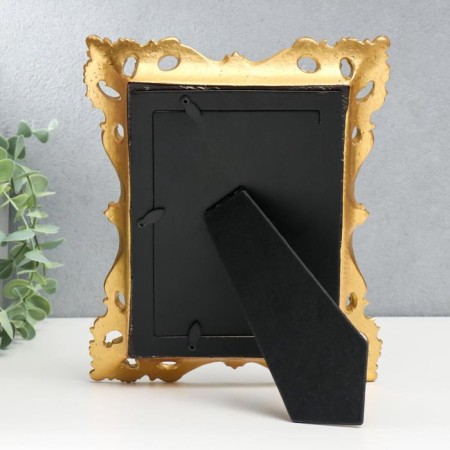 Photo frame Polystone 10x15 cm "Evening" gold 23.5x19.5 cm-3