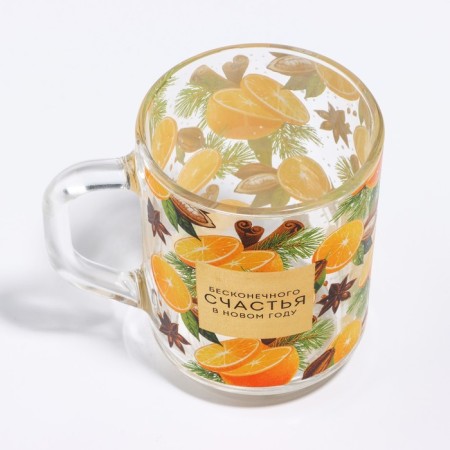 New Year's glass mug "Mulled wine", 200 ml-3