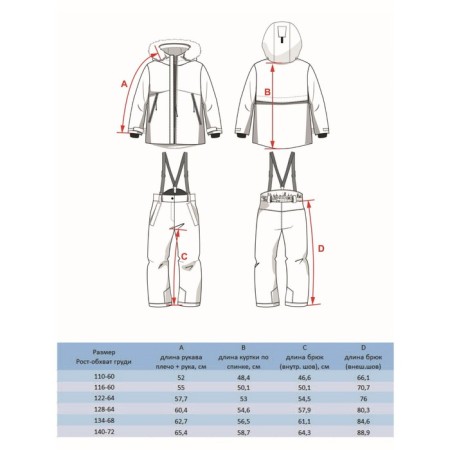Kit for girls, height 116 cm-11