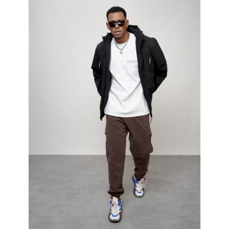 Male spring jacket, size 58, black color-12