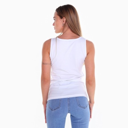 T -shirt female, white color, size 44 (m)-3