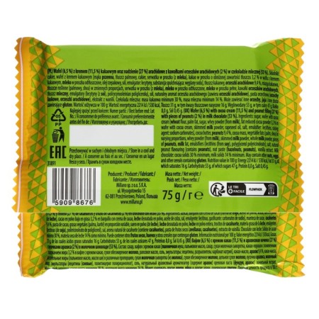 Chocotalk waffle chocolate - Wafer in Chocolate, 75 g-1