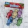 Christmas tree decoration "Fands with sparkles" (set 6 pcs) 3.5x7.5 cm, mix