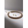 Set 2 objects: earrings, necklace with pearls "Giselle" dense thread, white-golden color, 35 cm