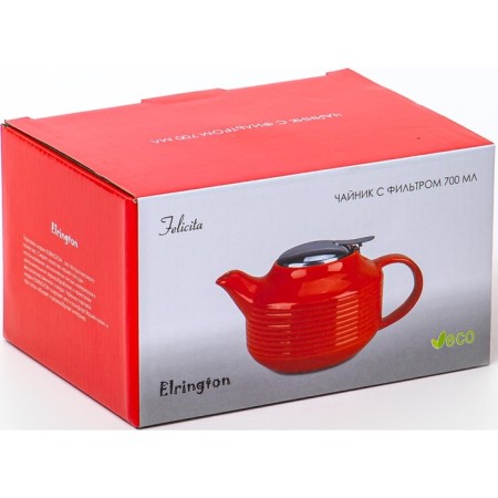Elrington teapot “Felicita, Glaze”, 700 ml, turquoise color-2