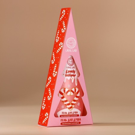 Ural Lab shower gel in the box, aroma raspberry caramel, 200 ml-5