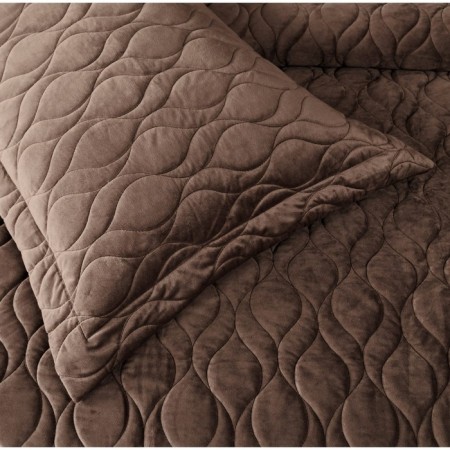 Sofi de Marko “Nobilis” bedspread, size 240x260 cm, chocolate color-4