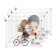 Lightning folder A4 format, 180 md, transparent with the pattern "Girls", mix