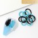 A set of hair rubber bands with a gift inside “Blue Ice Cream”, 10 pcs.