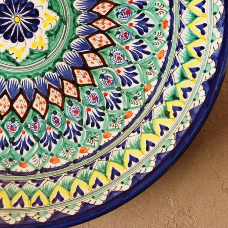 Largan Rishtan ceramics "Patterns", 42 cm, blue, mix-2