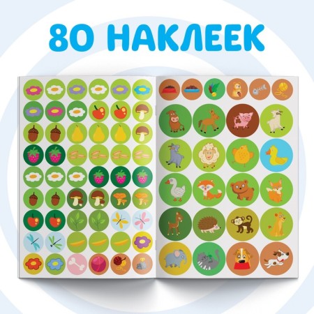 A book with croji stickers "Where is the baby?", 16 p., A5, Blue Tractor-2