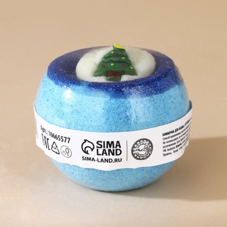 New Year. A bomb for a bath with a toy, 140 g, mix-4