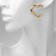Earrings Plastic "Heart" Dungeon, Color Gold