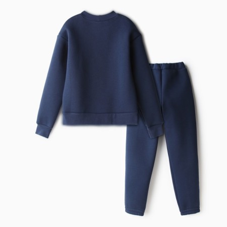 Children's costume with the basis (sweatshirt, trousers) minku, blue color, height 152 cm-13