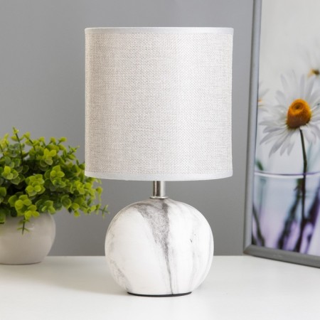 Board Linen Babber E14 40W white-gray 15x15x28 cm Risalux