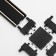 Connector Ultraton X-shaped black 4.6x4.6x0.6 cm