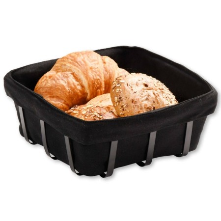 Kesper breadbine, size 22x22x9 cm, black color
