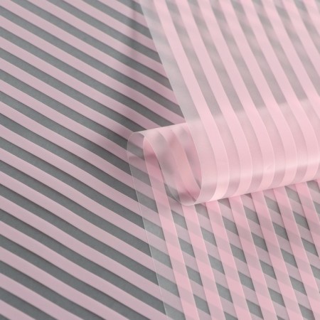 Flower film, matte, "zebra", pink, 0.6 x 9m ± 5%-1
