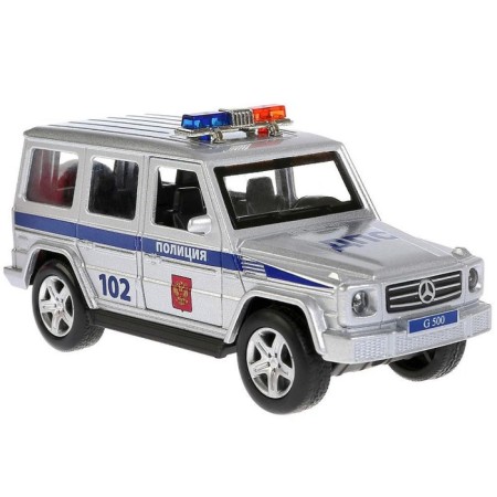 Metal inertial Mercedes-Benxz G-Class “Police” 12 cm, light and sound effects-4