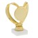 The reward figure "Heart", gold, stand stone, 13.5 x 11 cm.