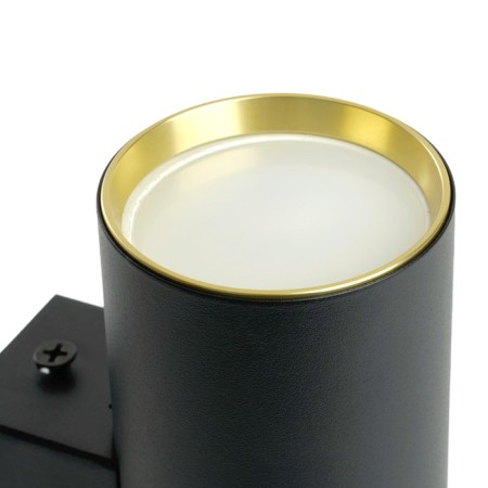 Wall lamp Feron ML1860, IP20, 2XGU10, 35 W, 72x72x180 mm, Black/gold color-2