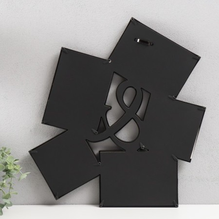 Photo frame plastic in 5 photos 10x10, 10x15 cm "and" Black 44x35 cm-2