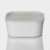 Storage container with lid LADOM "E LEC", 17.8 × 12.7 × 8.4 cm, white color