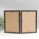 Photo frame plastic 15x21 cm, double vertical, black