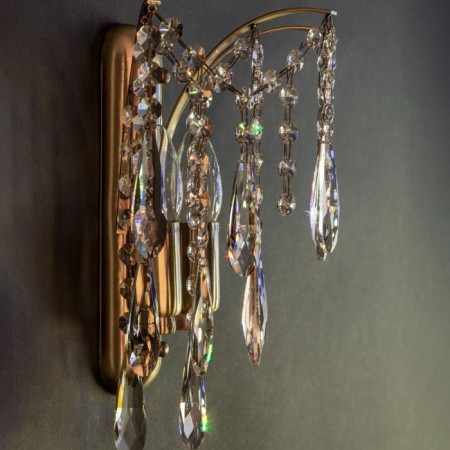 Sconces Citilux "Selena" CL302323, 26x30 cm, 2x40W, E14, brown color-12