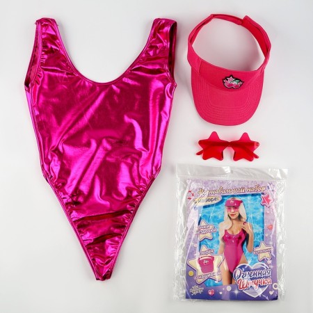 Carnival set "Fiery little thing": swimsuit, visor, glasses, rp 42-44-1