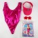 Carnival set "Fiery little thing": swimsuit, visor, glasses, rp 42-44