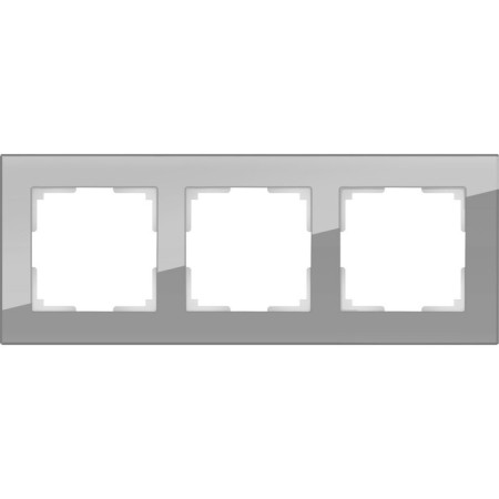Frame for 3 posts WL01-FRAME-03, gray color, glass material