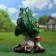 Garden figure "Frog on fly agaric" 27x26x38cm