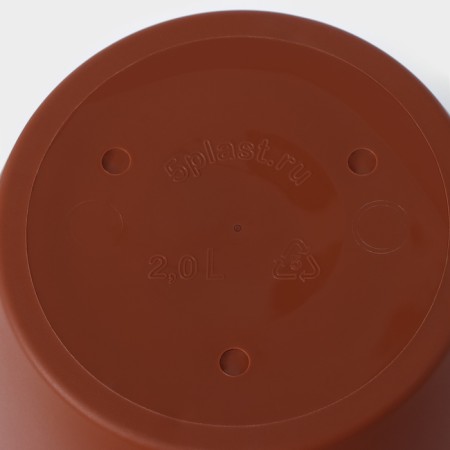 Pot for flowers with the Podon Venice, 2 L, D = 16 cm, Terracotta Color-3
