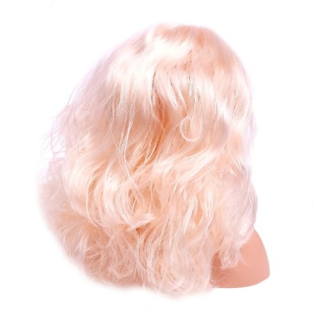 A mannequin doll for creating a “Snow White” hairstyle, with overhead strands and accessories-1