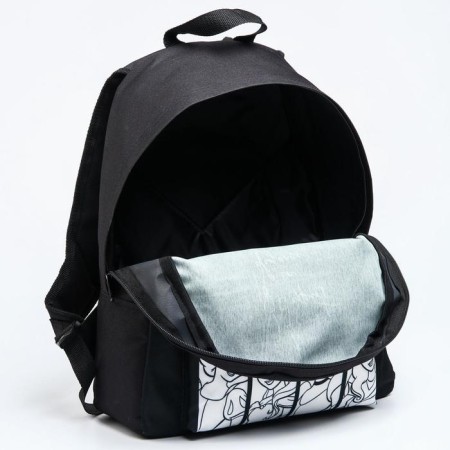 Youth backpack, lightning department, n/pocket, black, 33 cm x 13 cm x 37 cm "beauty", princesses-4