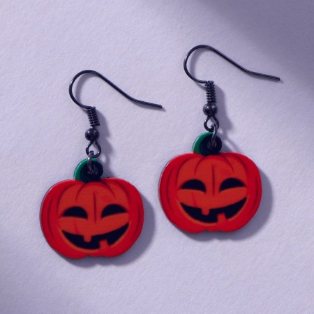 A set of earrings and a handle on Halloween "Charming Witch".-2