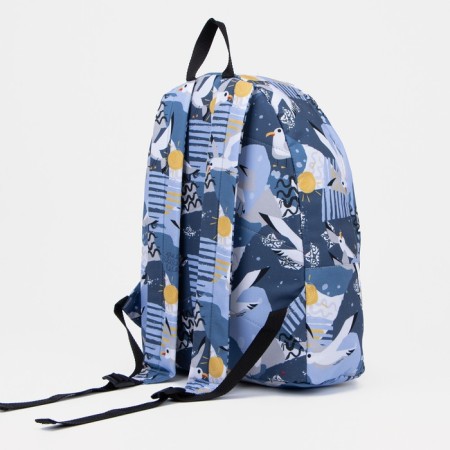 A backpack with a zipper, Erich Krause, Blue Color-1