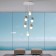 Suspended chandelier Mantra Galaxia, E27, 6x20W, 210 mm, white color