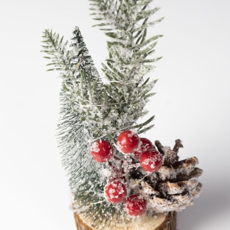 LED figure "Christmas tree with a bump", 8.2 × 29 × 8.2 cm, plastic, batteries CR2032x2, glow warm white-2