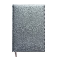 Dated diary 2024 A5 176 sheets, Devente.gold rush, firm cover of artificial leather, liesse, white block 70 g/m2, Gray