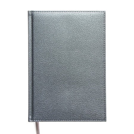 Dated diary 2024 A5 176 sheets, Devente.gold rush, firm cover of artificial leather, liesse, white block 70 g/m2, Gray