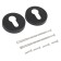 Door pad for c/m standard 0200 Black black inox stainless steel