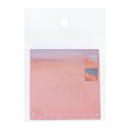 Block with a sticky edge 79*79mm 70l with a pattern landscape gradient MIX-4