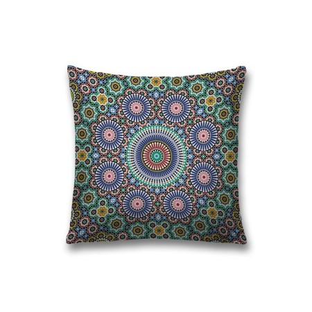 Decorative pillowcase "Dancing circles", on lightning, size 45x45 cm