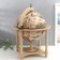 Globus bar is decorative, sand color 43x33x33 cm