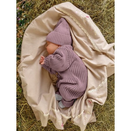 Cap with lapel Children's Amarobaby Pure Love Tot, size 40-42 cm, flower color-6