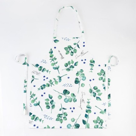 Apron "Ethel" Eucalyptus 60x70cm, 100% cotton, sarzha 190 g/m2-1